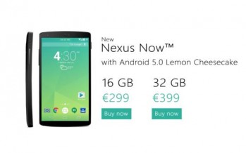 Nexus 5 показан с Android 5.0 на борту