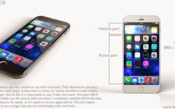 Концепт дизайна iPhone 6 с iOS 9