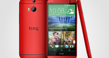 Капля гламура от HTC /  Розовый и красный цвет для HTC One M8