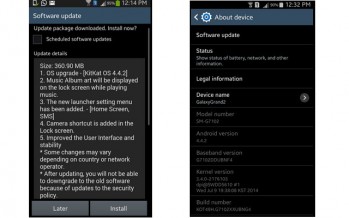 Обновление Samsung Galaxy Grand 2 до Android 4.4.2 KitKat